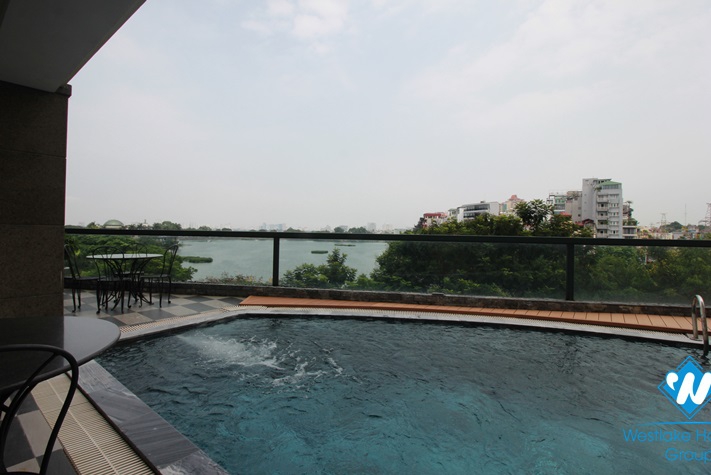 A luxury one-bedroom apartment with lake view in Truc Bach area, Ba Dinh district